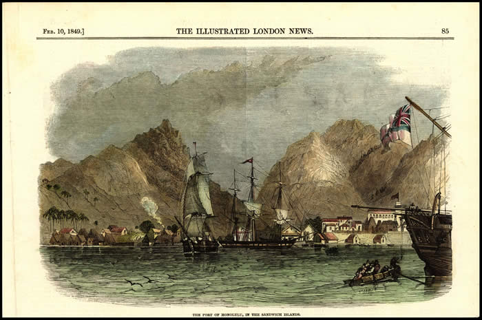 Port of Honolulu, courtesy of the Hawaiian Historical Society